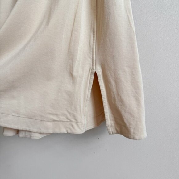 LULULEMON • Cotton Wrap-Front T-Shirt Dress in Prosecco - Picture 8 of 14